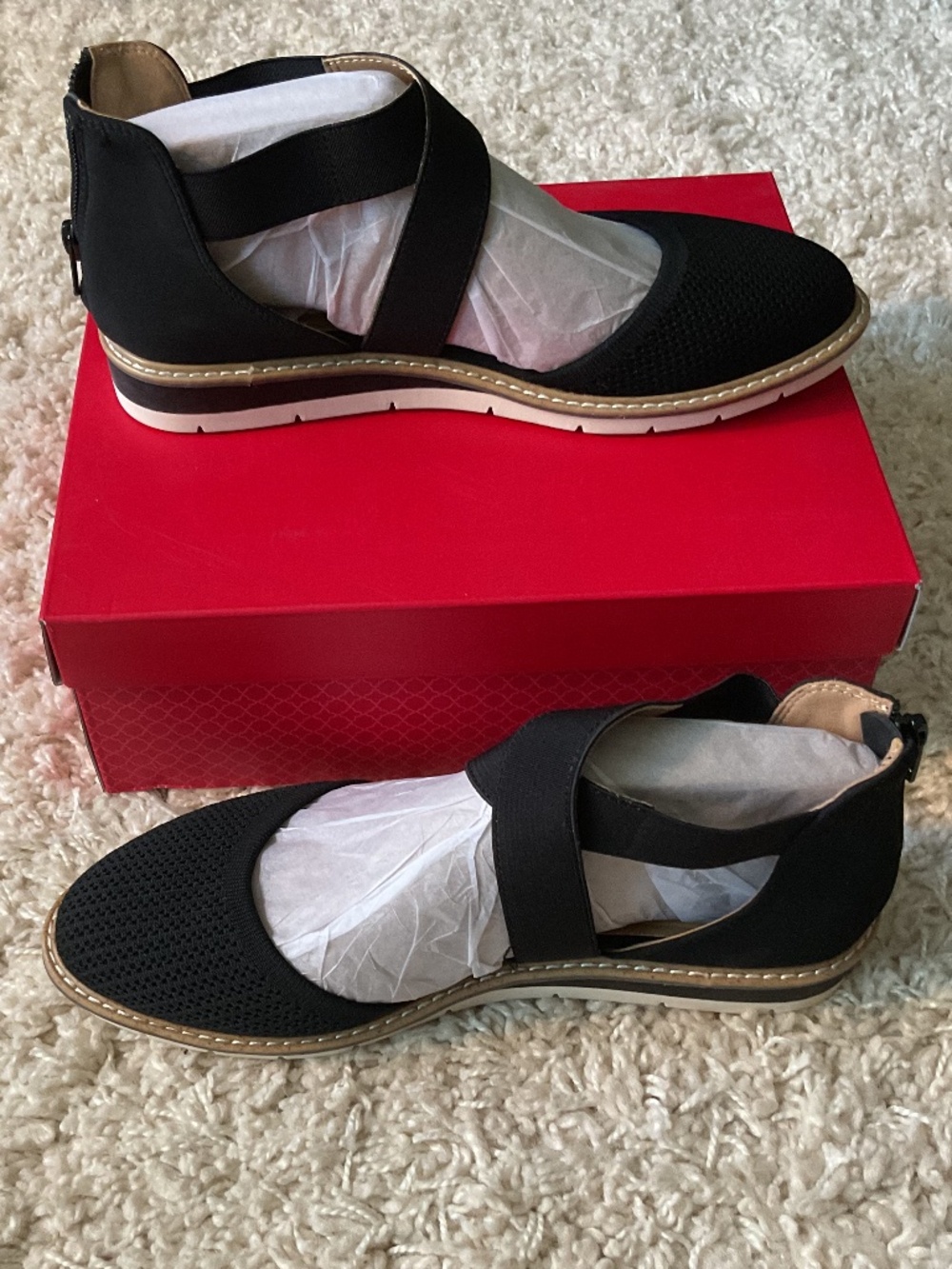 💐BNIB💐 Kelly & Katie Auben Wedge Sandal Black - size 7.5